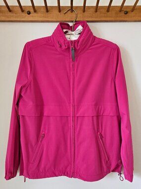 Talbots Full-zip Pink Water Resistant Jacket - Size P